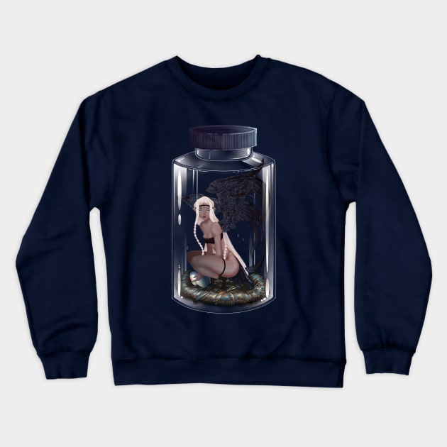 Bottled Moon Crewneck Sweatshirt by Monstrous1